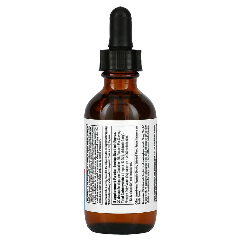 KAL, Melatonin, Natural Raspberry, 3 mg, 1.85 fl oz (55 ml)