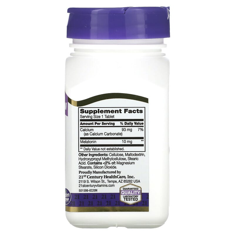 21st Century, Melatonin, Prolonged Release, 10 mg, 120 Tablets