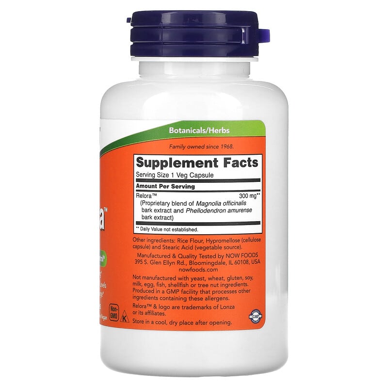 NOW Foods, Relora, 300 mg, 120 Veg Capsules