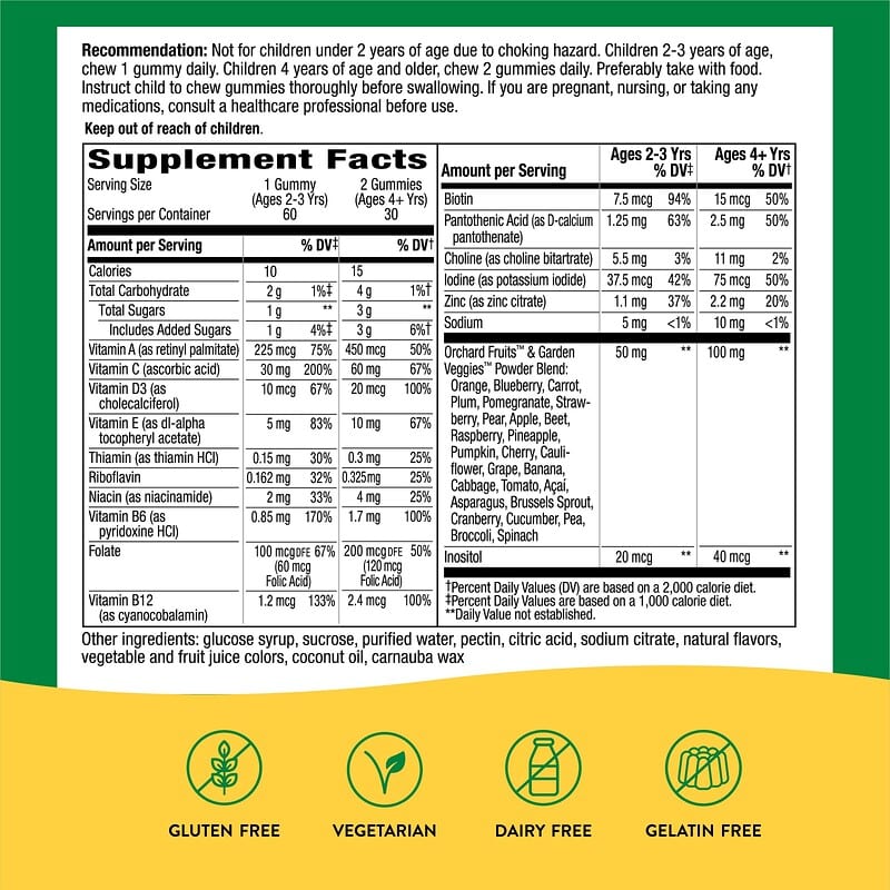 Nature's Way, Alive! Kids, Gummy Multivitamin, Cherry, Orange &amp; Grape , 60 Gummies