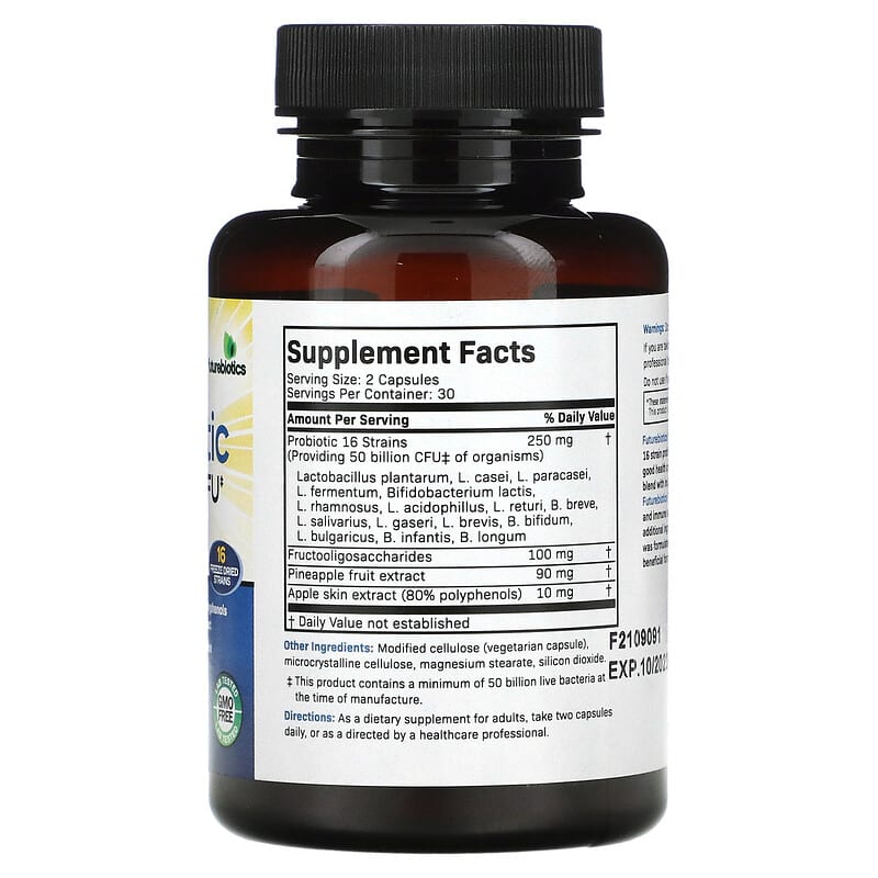 Futurebiotics, Probiotic Plus Prebiotic, 60 Vegetarian Capsules