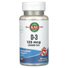 KAL, D-3, Peppermint, 125 mcg (5,000 IU), 60 Chewables