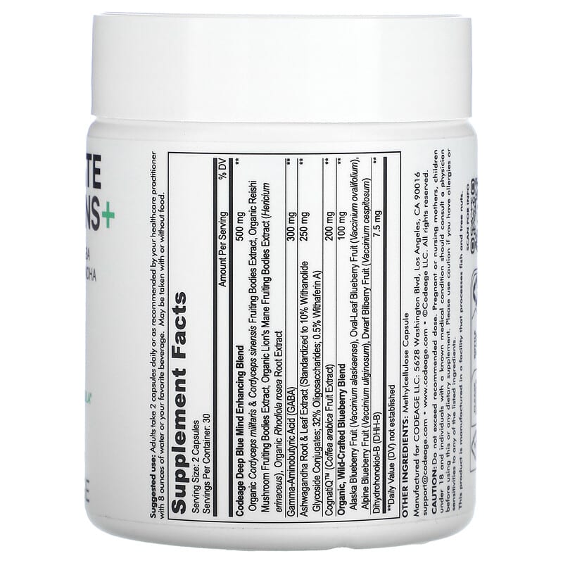 Codeage, Meditate Vitamins+, 60 Capsules