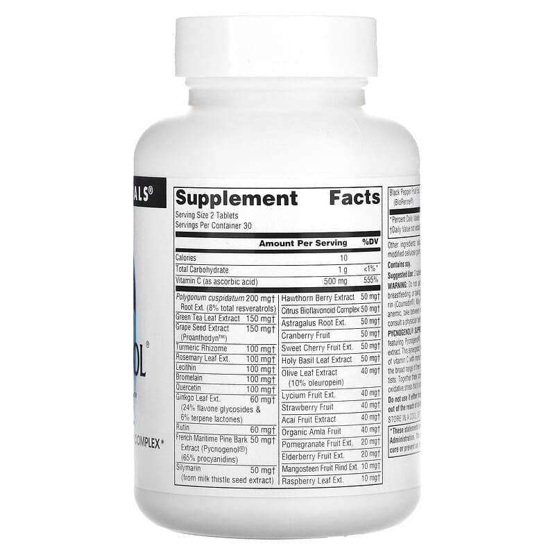 Source Naturals, Pycnogenol® Supreme, 60 Tablets