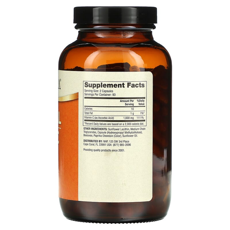 Dr. Mercola, Liposomal Vitamin C, 180 Capsules (500 mg Per Capsule)