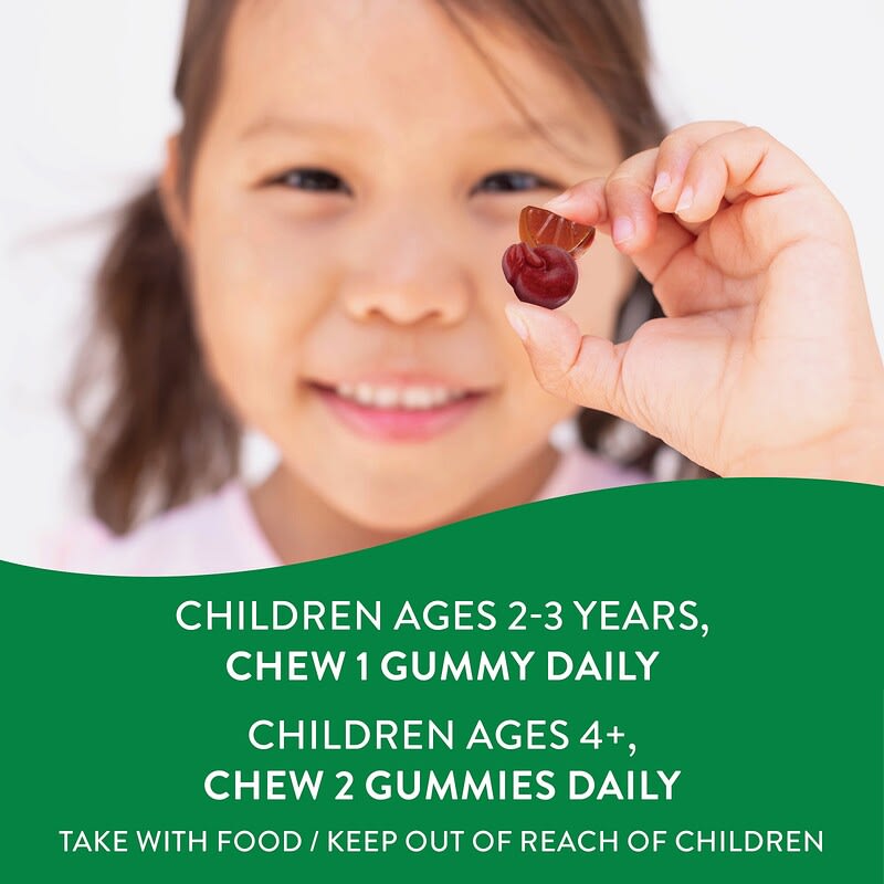 Nature's Way, Alive! Kids, Gummy Multivitamin, Cherry, Orange &amp; Grape , 60 Gummies