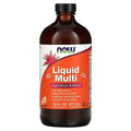NOW Foods, Liquid Multi with Xylitol, Iron-Free, Tropical Orange, 16 fl oz (473 ml)