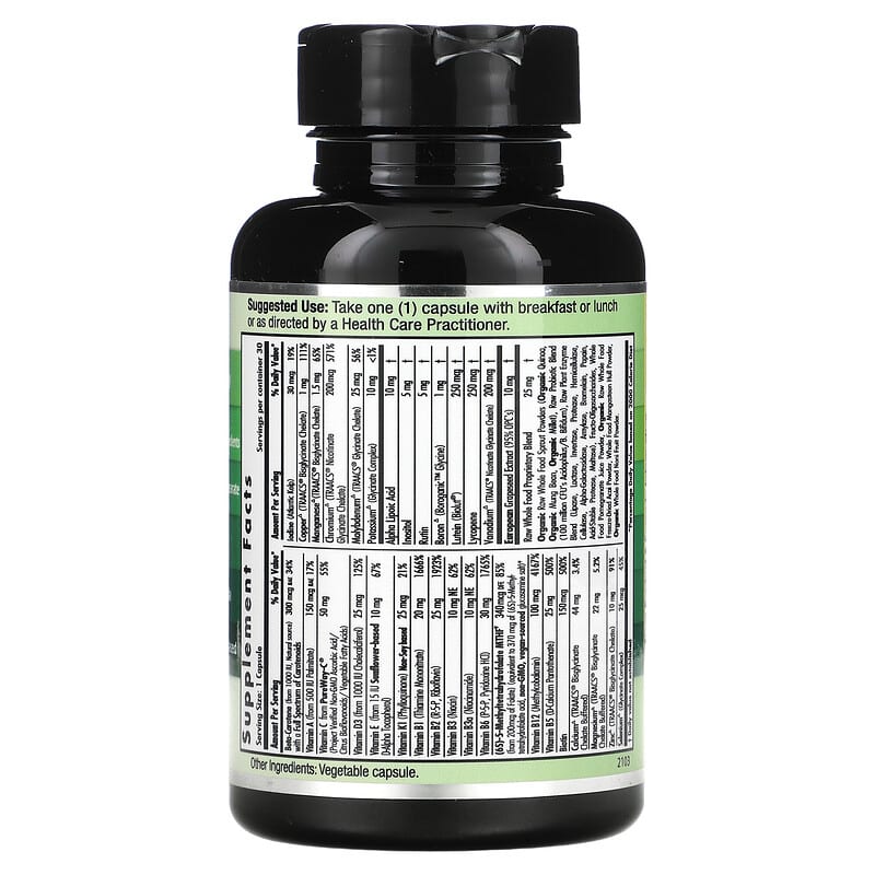 Emerald Laboratories, CoEnzymated Women's 1-Daily Multi, 30 Vegetable Capsules