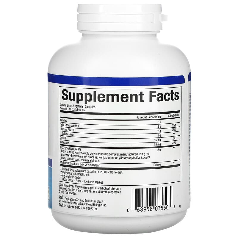 Natural Factors, WellBetX PGX, Plus Mulberry, 180 Vegetarian Capsules