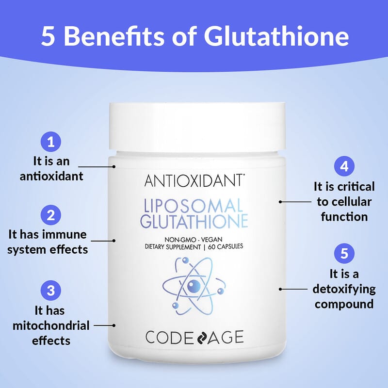 Codeage, Liposomal, Glutathione, 60 Vegetable Capsules