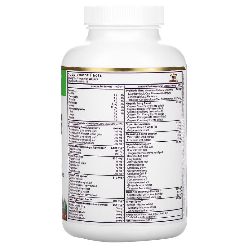 Paradise Herbs, ORAC Energy® Greens, 120 Vegetarian Capsules