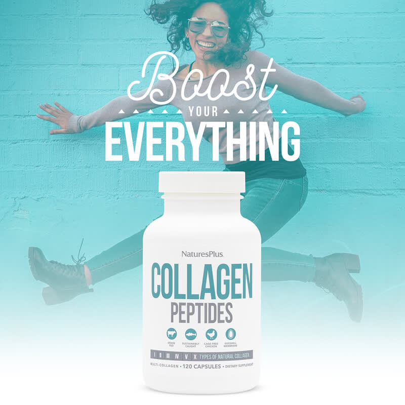 NaturesPlus, Collagen Peptides, 120 Capsules