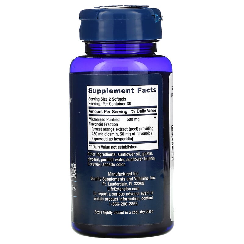 Life Extension, Youthful Legs, 60 Softgels (250 mg per Softgel)