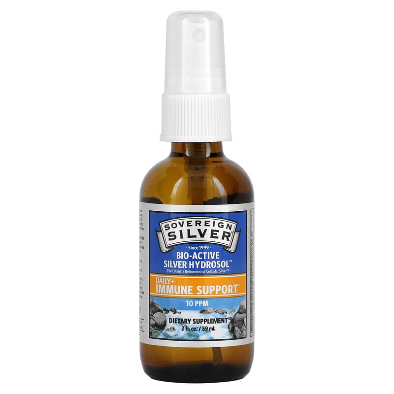 Sovereign Silver, Bio-Active Silver Hydrosol, Fine Mist Spray, 10 PPM, 2 fl oz (59 ml)