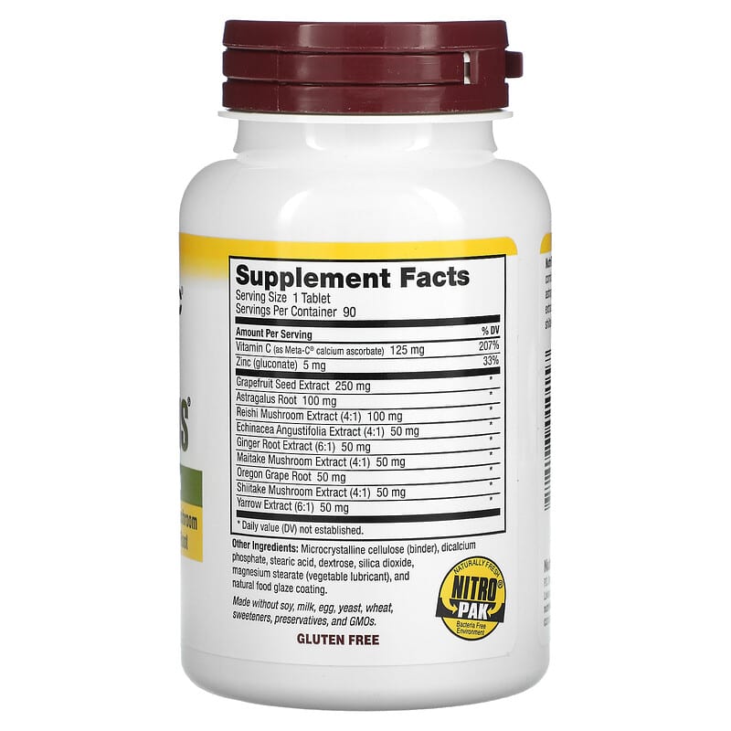 NutriBiotic, DefensePlus®, Maximum Strength, 90 Vegan Tablets