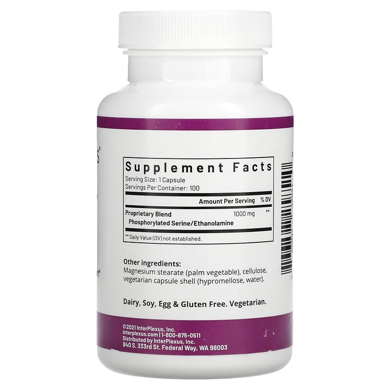 InterPlexus, Seriphos, 100 Vegetarian Capsules