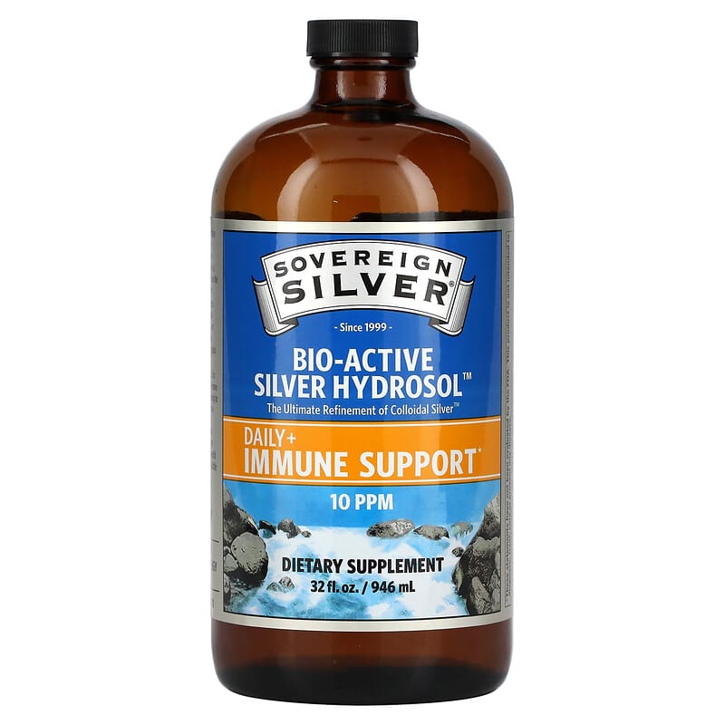 Sovereign Silver, Bio-Active Silver Hydrosol, 10 PPM, 32 fl oz (946 ml)
