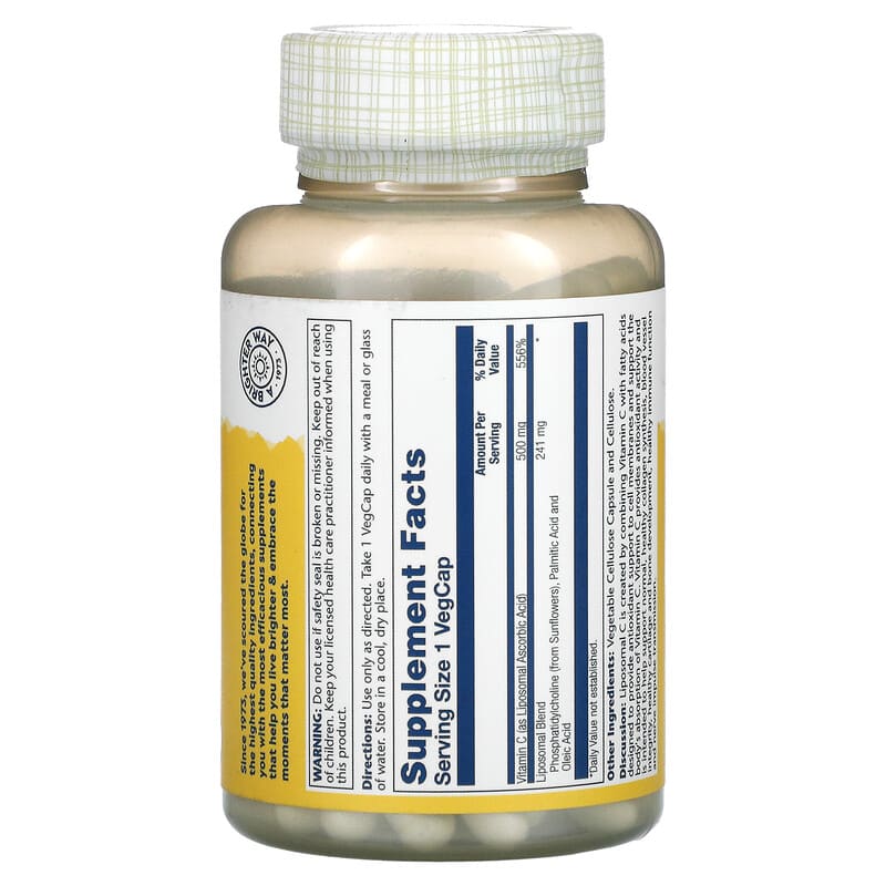 Solaray, Enhanced Absorption, Liposomal Vitamin C, 100 VegCaps