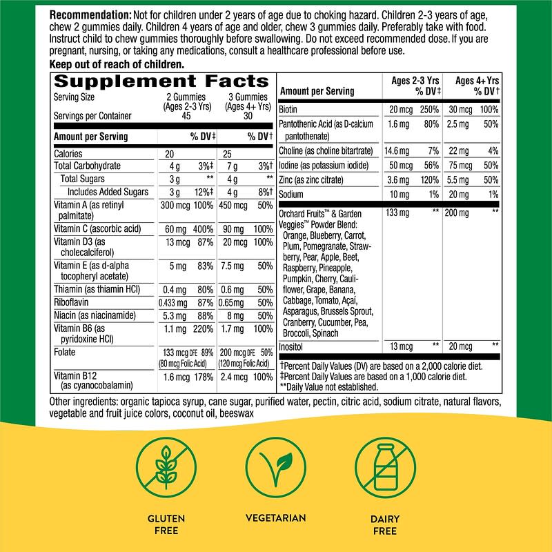 Nature's Way, Alive! Kids, Premium Gummy Multivitamin, Cherry, Grape &amp; Orange, 90 Gummies