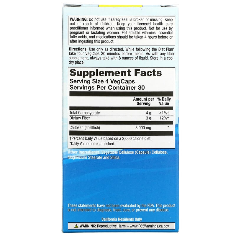 Natural Balance, Super Chitosan 3000, 120 VegCaps (750 mg per Capsule)