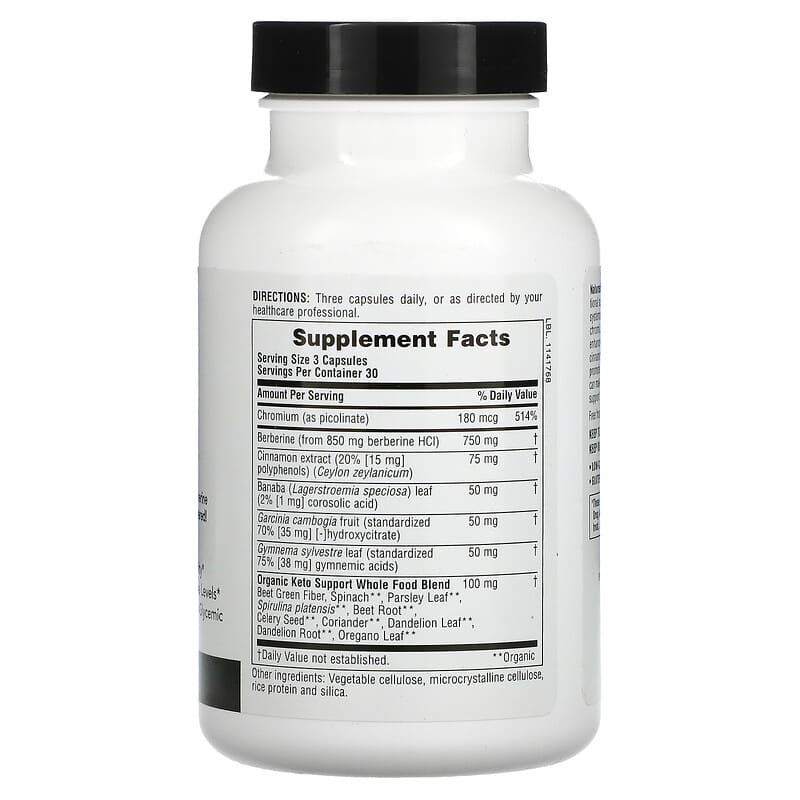 NaturesPlus, Keto Living, Sugar Control®, 90 Capsules