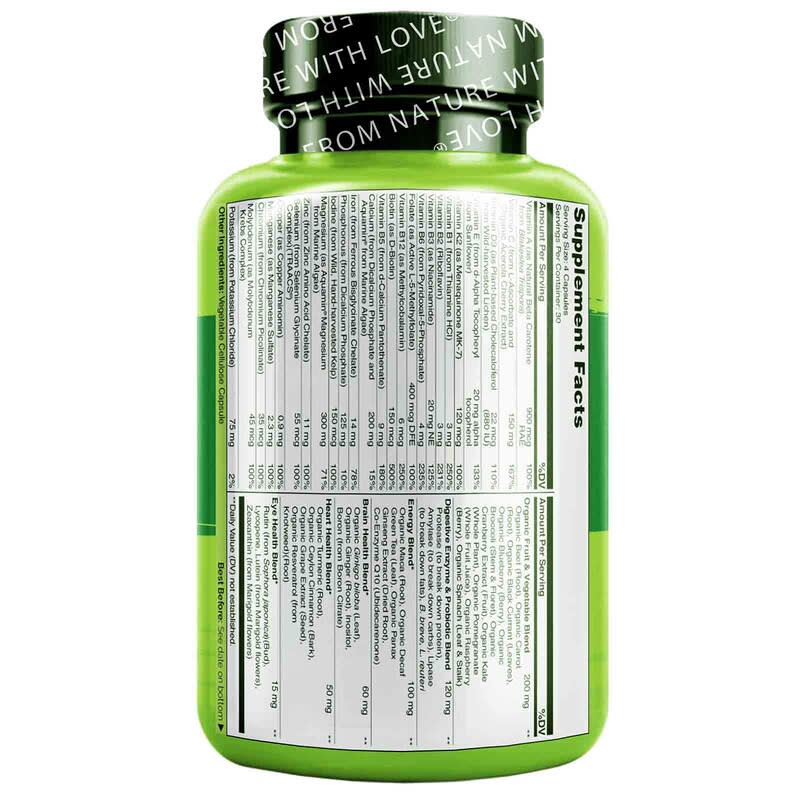 NATURELO, Whole Food Complete Multivitamin, For Women, 120 Vegetarian Capsules