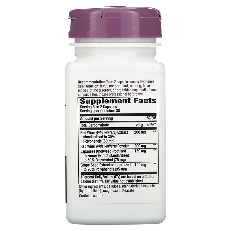 Nature's Way, Resveratrol, 60 Vegan Capsules