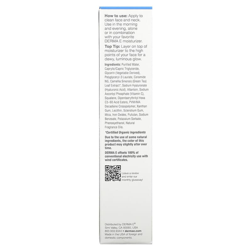 DERMA E, Ultra Hydrating Dewy Skin Serum, 2 fl oz (60 ml)