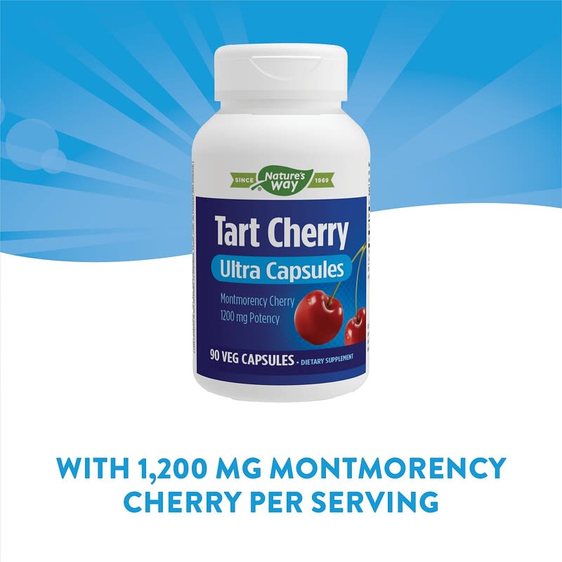 Nature's Way, Tart Cherry, Ultra Capsules, 90 Vegan Capsules (400 mg per Capsule)