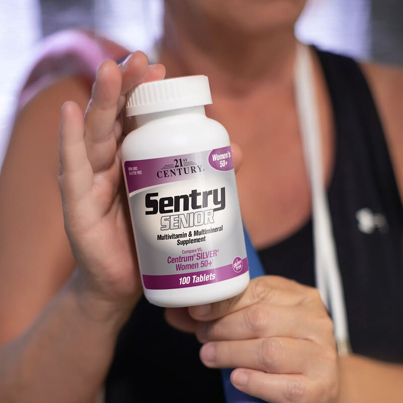 21st Century, Sentry Senior, Multivitamin &amp; Multimineral Supplement, Women 50+, 100 Tablets