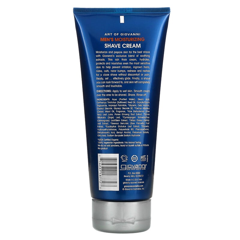 Art Of Giovanni, Men, Moisturizing Shave Cream, 7 fl oz (207 ml)