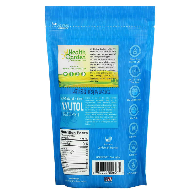 Health Garden, Xylitol, All Natural Sweetener, 16 oz (453 g)