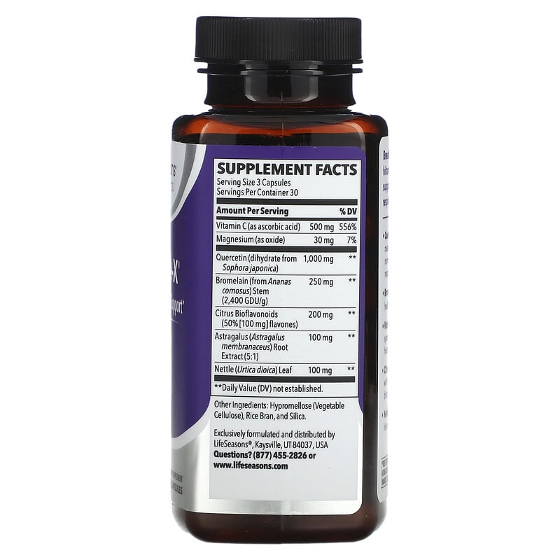 LifeSeasons, Breathe-X®, Allergy &amp; Sinus Support, 90 Veg Capsules