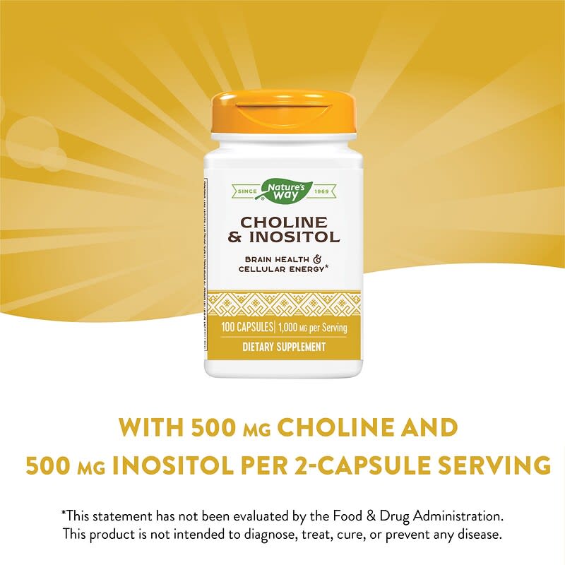 Nature's Way, Choline &amp; Inositol, 100 Capsules