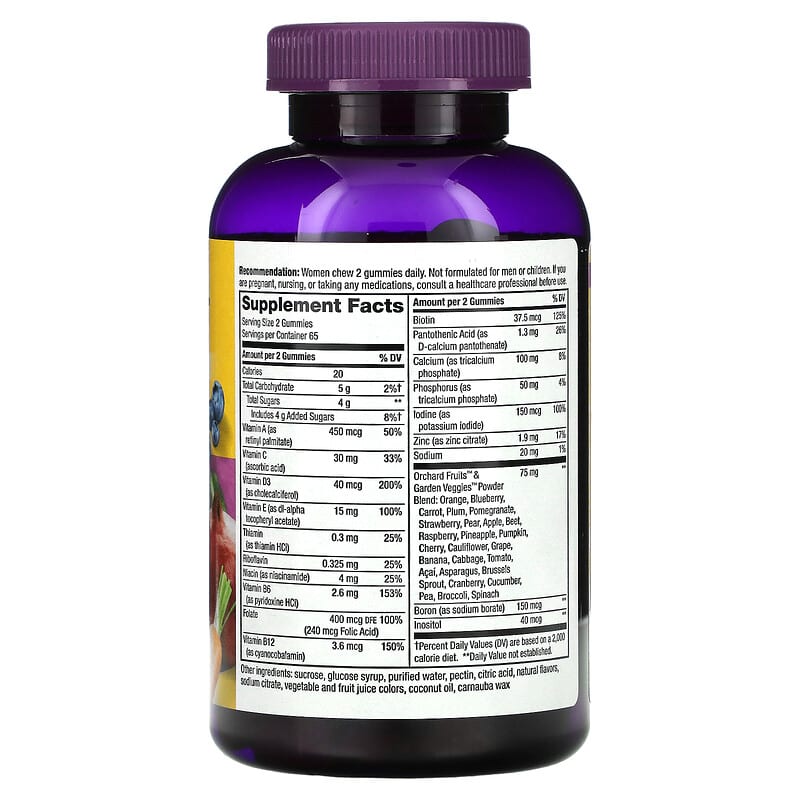 Nature's Way, Alive!® Women's Gummy Multivitamin, Mixed Berry, 130 Gummies