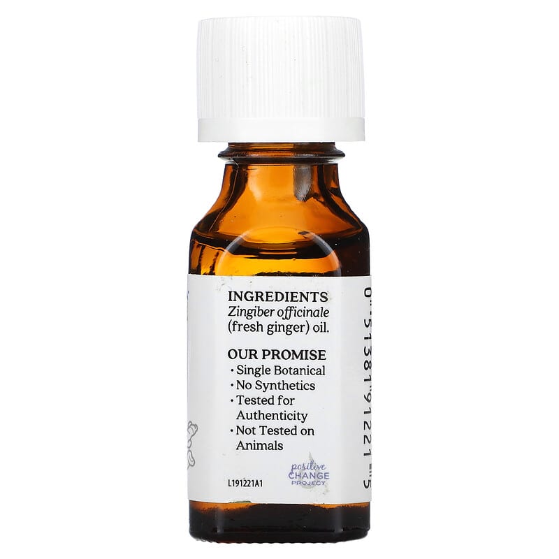 Aura Cacia, Pure Essential Oil, Fresh Ginger, 0.5 fl oz (15 ml)