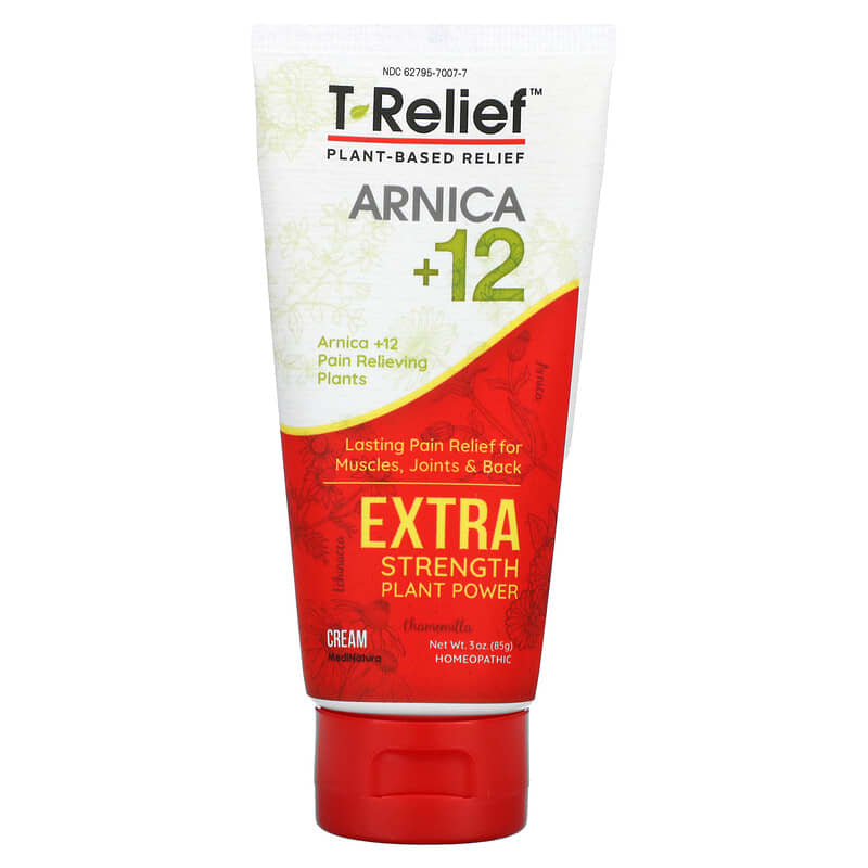 MediNatura, T-Relief, Arnica +12 Cream, Chamomilla, 3 oz (85 g)