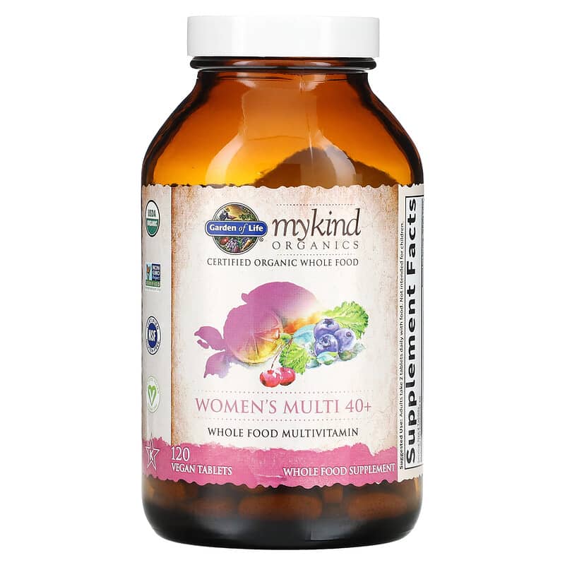 Garden of Life, Organics, Women's Multi 40+, 120 Vegan Tablets