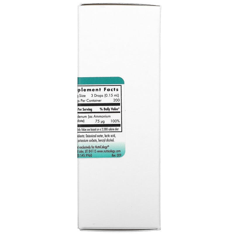 Nutricology, Liquid Molybdenum, 1 fl oz (30 mL)
