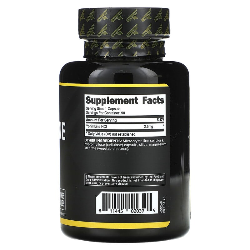 Primaforce, Yohimbine HCl, 2.5 mg , 90 Capsules