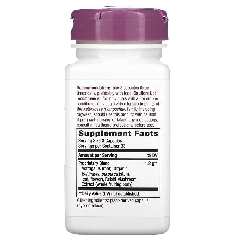Nature's Way, Echinacea Astragalus &amp; Reishi, 100 Vegan Capsules