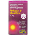 Natural Factors, BioCoenzymated, B6, Pyridoxal 5'-Phosphate, 50 mg, 30 Vegetarian Capsules