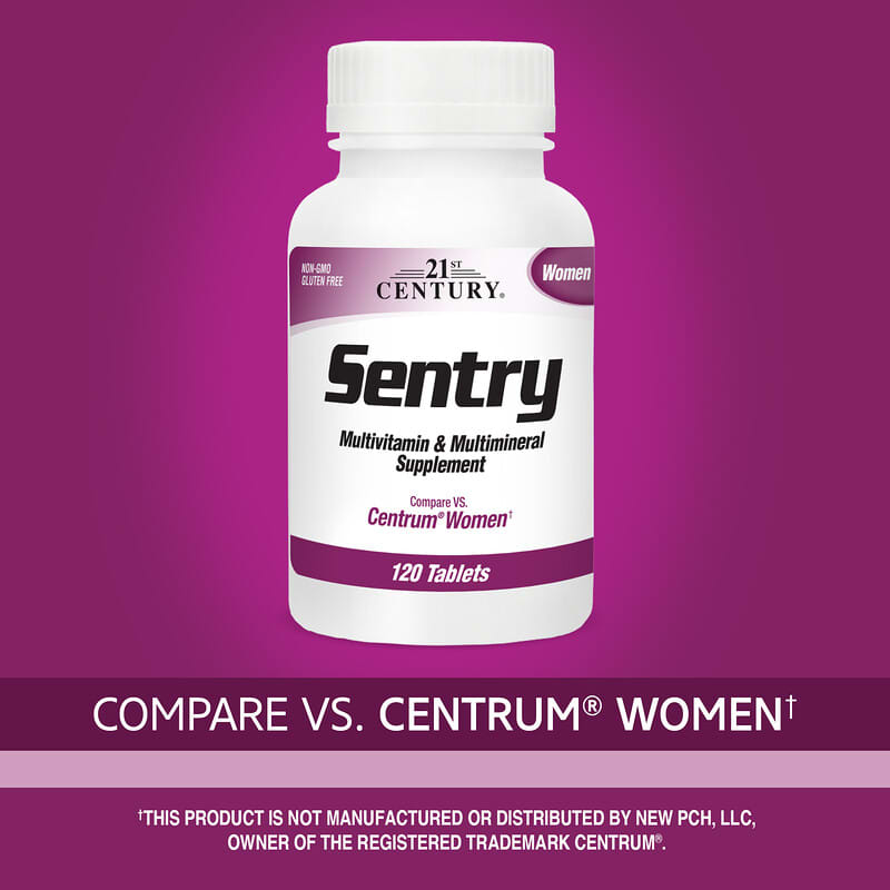 21st Century, Sentry Women, Multivitamin &amp; Multimineral Supplement, 120 Tablets