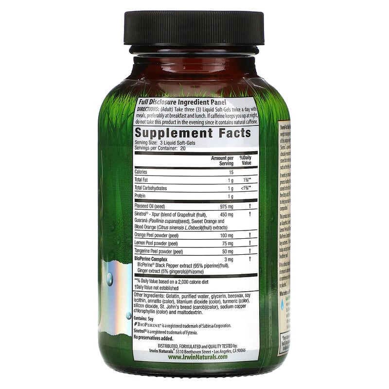 Irwin Naturals, Stored-Fat Belly Burner®, 60 Liquid Soft-Gels