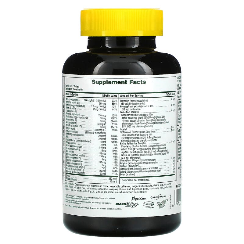 NaturesPlus, Source of Life®, Women, Multivitamin &amp; Mineral Supplement with Concentrated Whole Foods , 120 Tablets