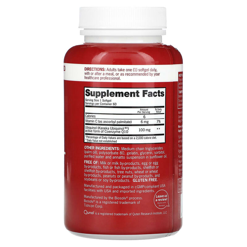 Qunol, Mega CoQ10 Ubiquinol, 60 Softgels