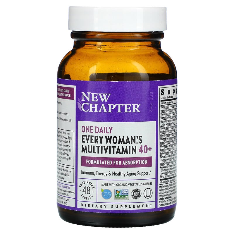 New Chapter, One Daily, Every Woman's Multivitamin40+, 48 Vegetarian Tablets