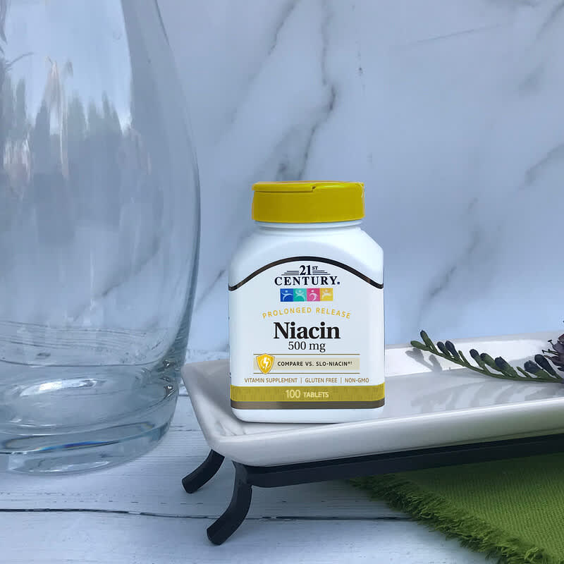 21st Century, Prolonged Release Niacin, 500 mg, 100 Tablets