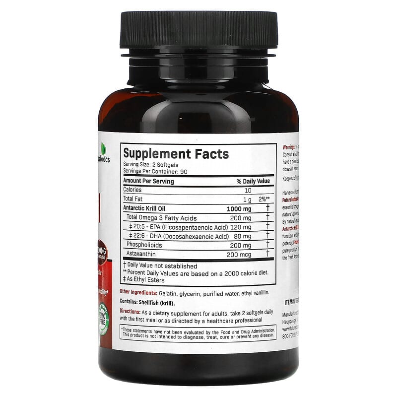 Futurebiotics, Antarctic Krill Oil with Astaxanthin, 180 Softgels