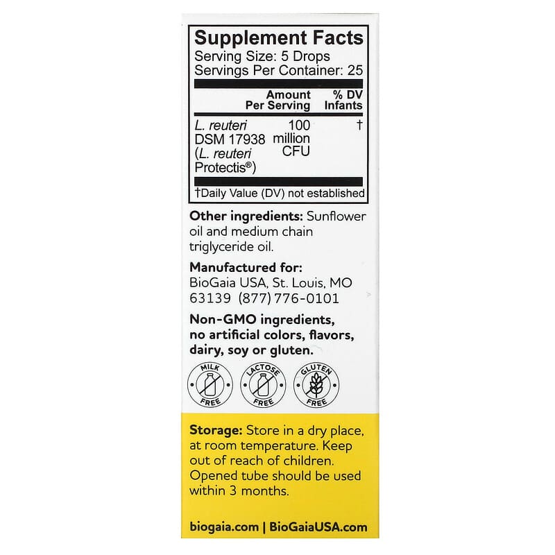 BioGaia, Protectis Baby, Probiotic Drops, 100 Million CFU, 0.17 fl oz (5 ml)